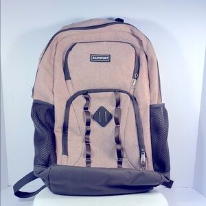 Eastsport Backpack Pink and Gray Great Condition Lots of Storage